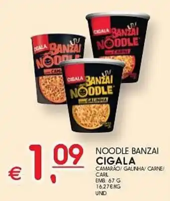 NOODLE BANZAI CIGALA EMB: 67 G
