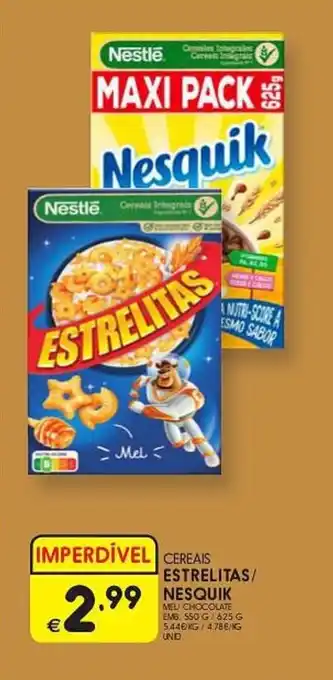 Meu Super CEREAIS ESTRELITAS/ NESQUIK promoção
