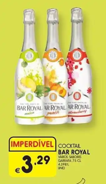 Meu Super COCKTAIL BAR ROYAL VARIOS SABORES GARRAFA 75 CL promoção