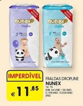 Meu Super FRALDAS DROPLINE NUNEX promoção