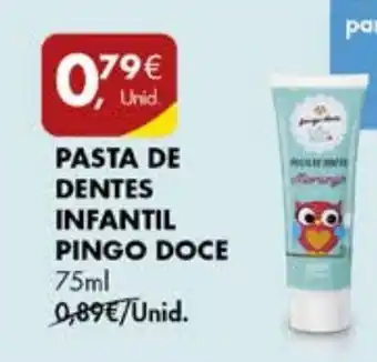 Pingo Doce PASTA DE DENTES INFANTIL PINGO DOCE 75ml promoção
