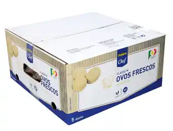 Makro Metro chef ovos m 5 duzias promoção