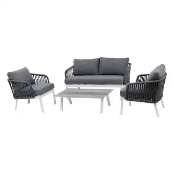 Conjunto de jardim barcelone branco e cinza