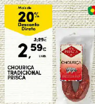 Continente Chouriça Tradicional Prisca promoção