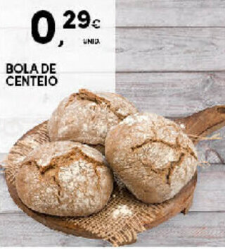 Continente Bola de Centeio promoção