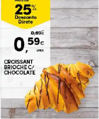 Continente Croissant Brioche Chocolate promoção