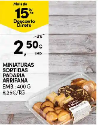 Continente Maniaturas Sortidas Padaria Arrifana 400g promoção