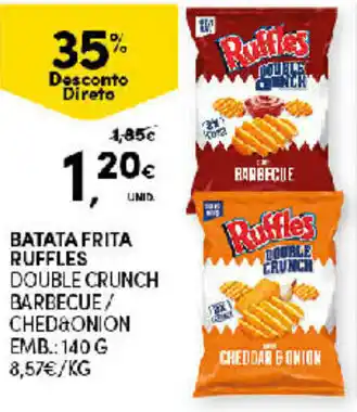 Continente Batata Frita Ruffles 140g promoção