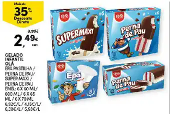 Continente Gelado Infantil Olá 6x60ml promoção