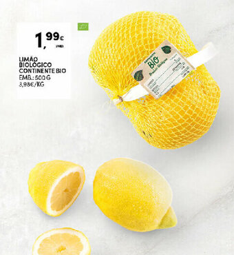 Continente Limão Biologico Continente 500g promoção
