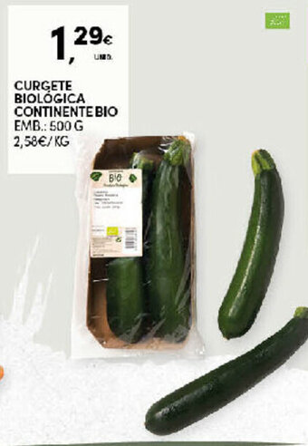 Continente Curgete Biológica Continente Bio 500g promoção