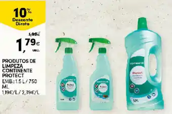 Continente Produtos de Limpeza Continente Protect 1.5L/750ml promoção