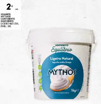 Continente Iogurte Mythos Continente Equilíbrio 1kg promoção