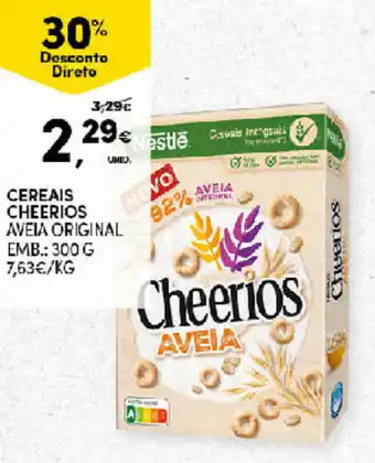 Continente Cereais Cheerios Aveia Original 300g promoção
