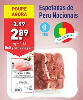 ALDI Espetadas de Peru Nacionais promoção