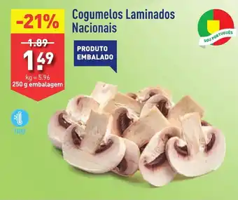 ALDI Cogumelos Laminados Nacionais promoção