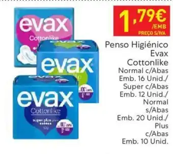 Recheio Penso Higiénico Evax promoção