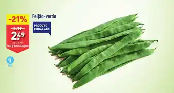 ALDI Feijão-verde promoção