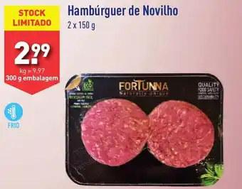 ALDI Hambúrguer de Novilho 2x150g promoção