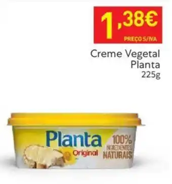 Recheio Creme Vegetal Planta 225g promoção