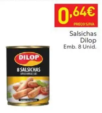 Recheio Salsichas Dilop Emb. 8 Unid. promoção