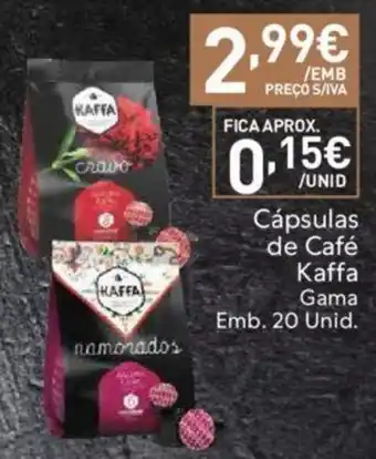 Recheio Cápsulas de Café Kaffa Gama Emb. 20 Unid. promoção
