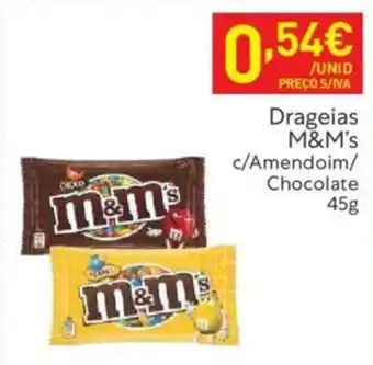 Recheio Drageias M&M's c/Amendoim/ Chocolate 45g promoção
