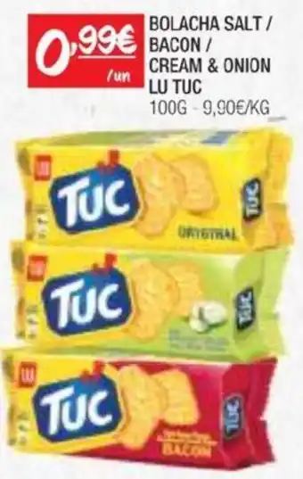 BOLACHA SALT / BACON/ CREAM & ONION LU TUC 100G