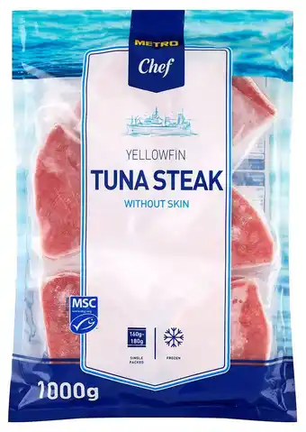 Metro chef bife atum 160/180g 6un