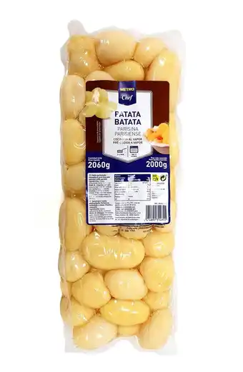 Makro Makro chef batata pré-cozida parisiense 2000g quinta gama (bls) promoção