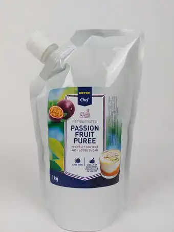 Makro Metro chef puré de maracujá 1kg promoção