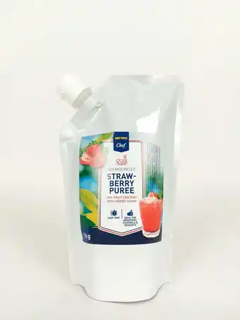 Makro Metro chef puré morango 1kg promoção