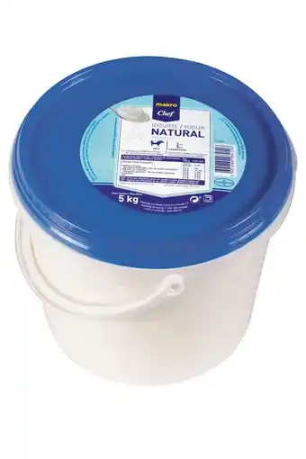Makro Metro chef iogurte natural 5 kg promoção