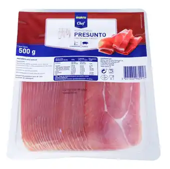 Metro chef presunto fatiado 9 meses cura natural 500 g