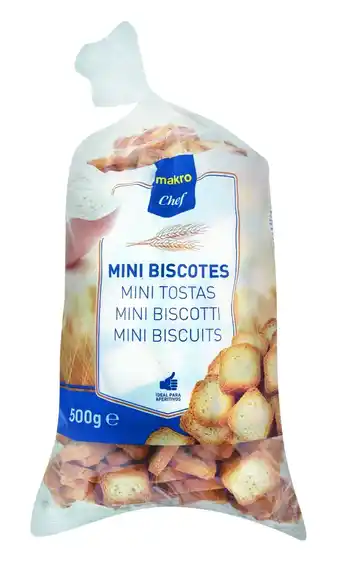 Makro Makro chef mini tostas 500g promoção