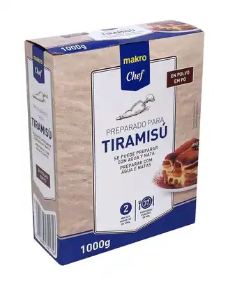 Makro Makro chef tiramisu 2x500g promoção