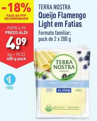 ALDI TERRA NOSTRA Queijo Flamengo Light em Fatias promoção