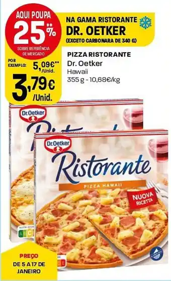 Intermarché PIZZA RISTORANTE Dr.Oetker 355g promoção