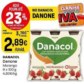 Intermarché DANACOL Danone Morango 6 x 100 g promoção