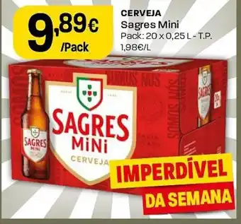 Intermarché CERVEJA Sagres Mini promoção