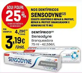 Intermarché DENTÍFRICO Sensodyne 75ml promoção