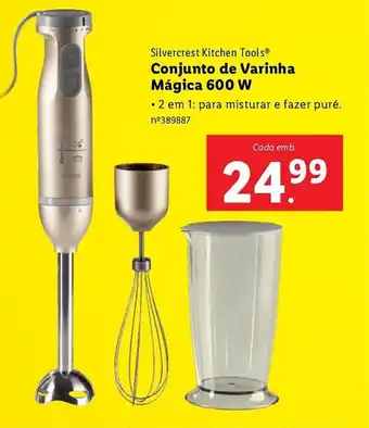 Lidl Silvercrest Kitchen Tools Conjunto de Varinha Mágica 600 W promoção