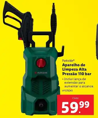 Lidl Parkside Aparelho de Limpeza Alta Pressão 110 bar promoção