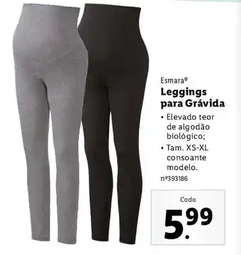 Lidl Esmara Leggings para Grávida promoção