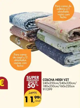 Pingo Doce COLCHA HEIDI VZT promoção