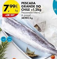 Pingo Doce PESCADA GRANDE DO CHILE +1,2kg promoção