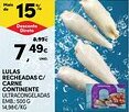 Continente LULAS RECHEADAS C/ CARNE CONTINENTE ULTRACONGELADAS EMB.: 500 G promoção