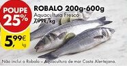 Pingo Doce ROBALO 200g-600g Aquacultura Fresco promoção