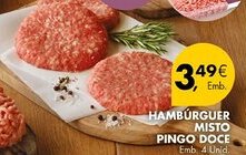 Pingo Doce HAMBÚRGUER MISTO PINGO DOCE Emb. 4 Unid. promoção