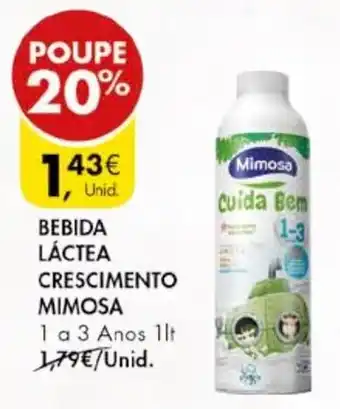 Pingo Doce BEBIDA LÁCTEA CRESCIMENTO MIMOSA promoção